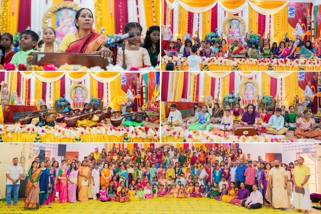 Sangeetham students performing on stage