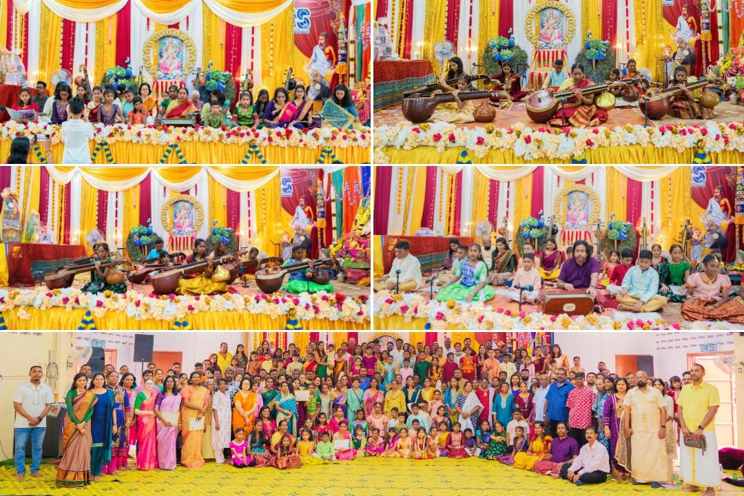 Sangeetham students performing on stage