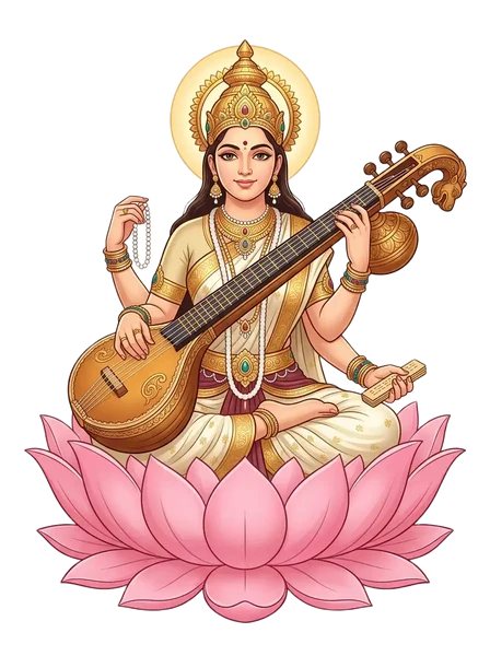 Saraswati, goddess of music and learning
